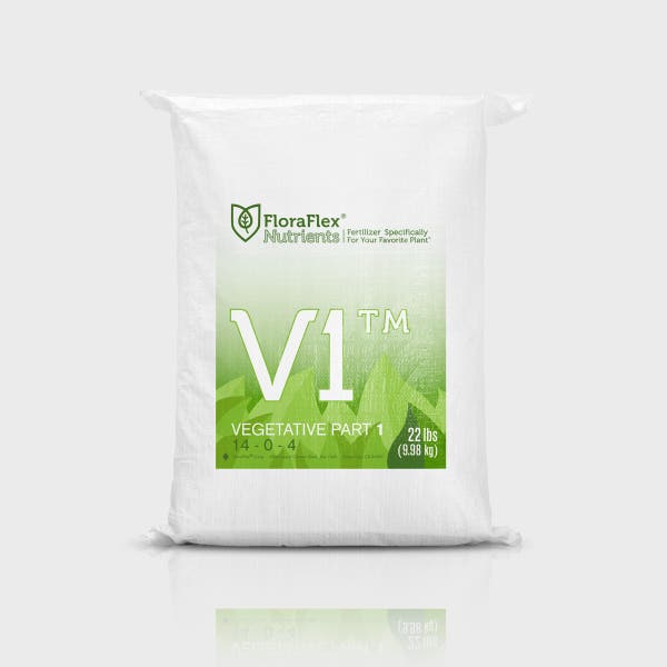FloraFlex Nutrients V1 22LB nutrient formula providing essential elements for vigorous plant growth