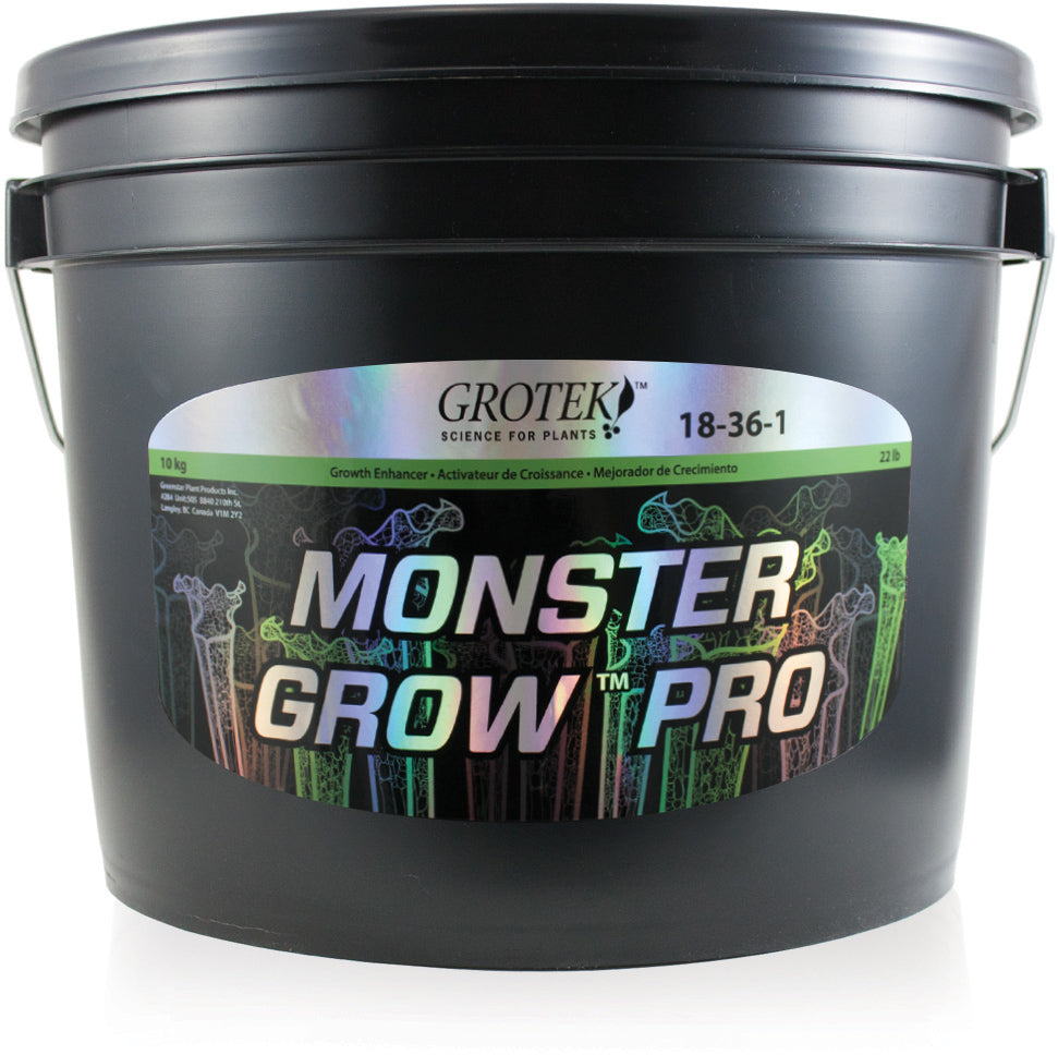 Monster Grow Pro water soluble fertilizer for vegetative plant growth and strong root development