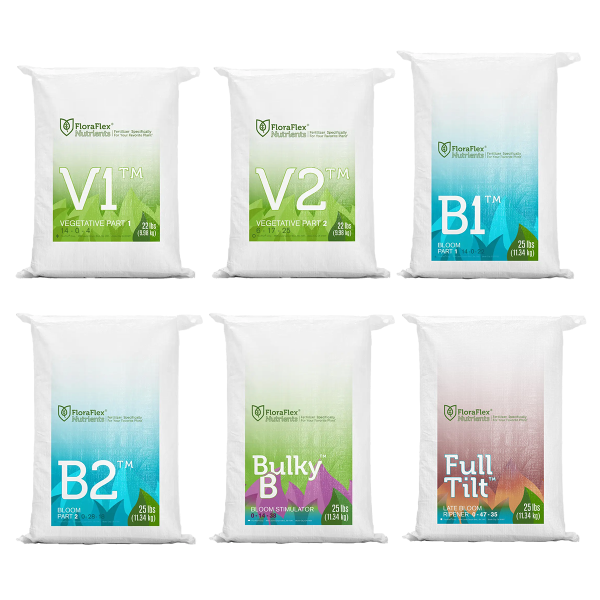 FloraFlex® Nutrients Kit (V1+V2+B1+B2+Bulky+Full Tilt)