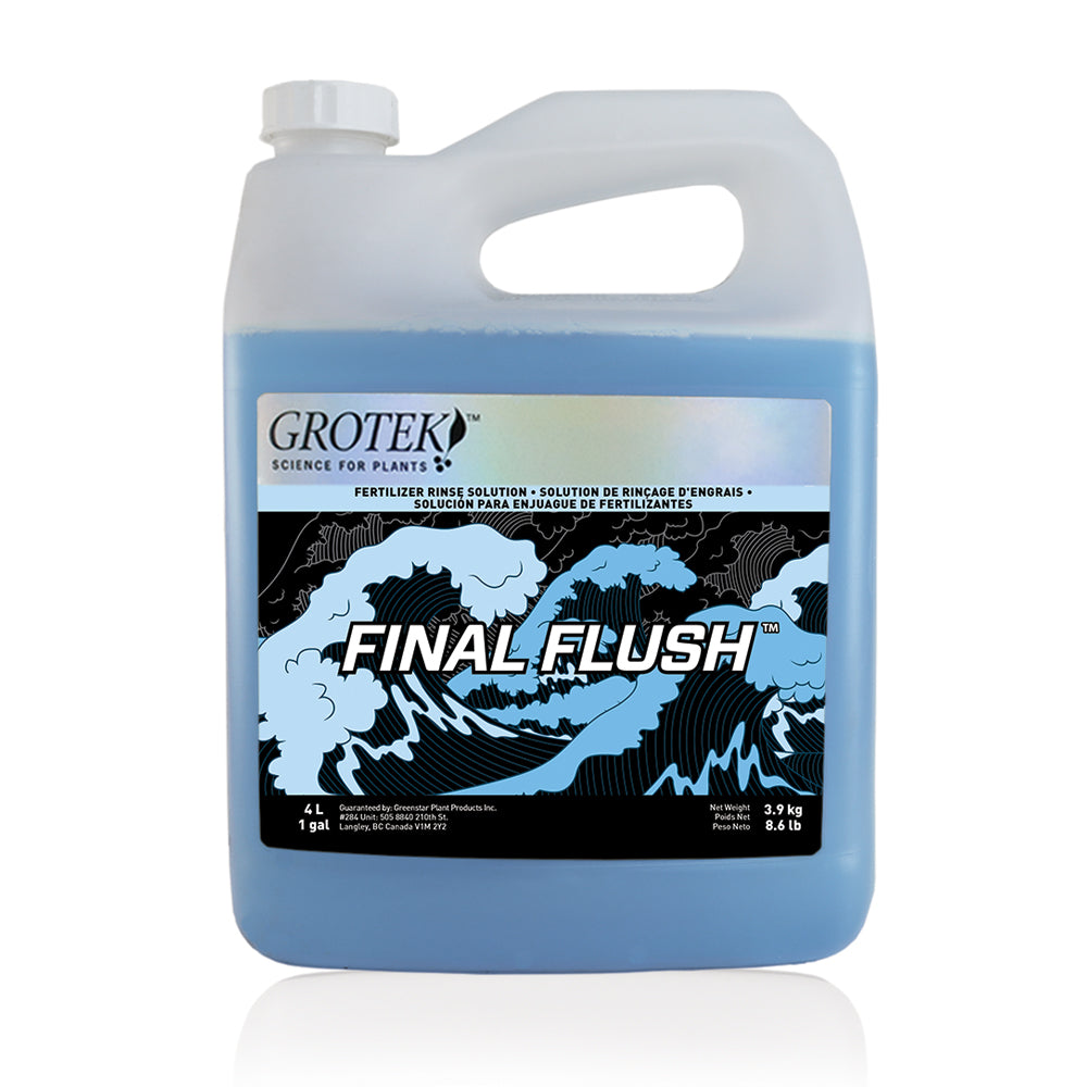 Final Flush Regular unscented fertilizer rinse solution removing salt buildup for cleaner harvest
